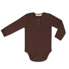 Load image into Gallery viewer, Rib onesie Coffee Bean