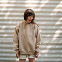 Load image into Gallery viewer, Oversized mikina Coffee please Mama Capuccino