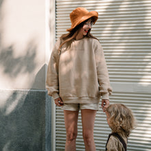 Load image into Gallery viewer, Oversized mikina Coffee please Mama Capuccino