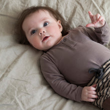 Load image into Gallery viewer, Rib onesie Coffee Bean