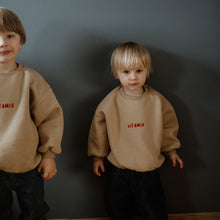 Load image into Gallery viewer, Oversized mikina Vitamin cappuccino